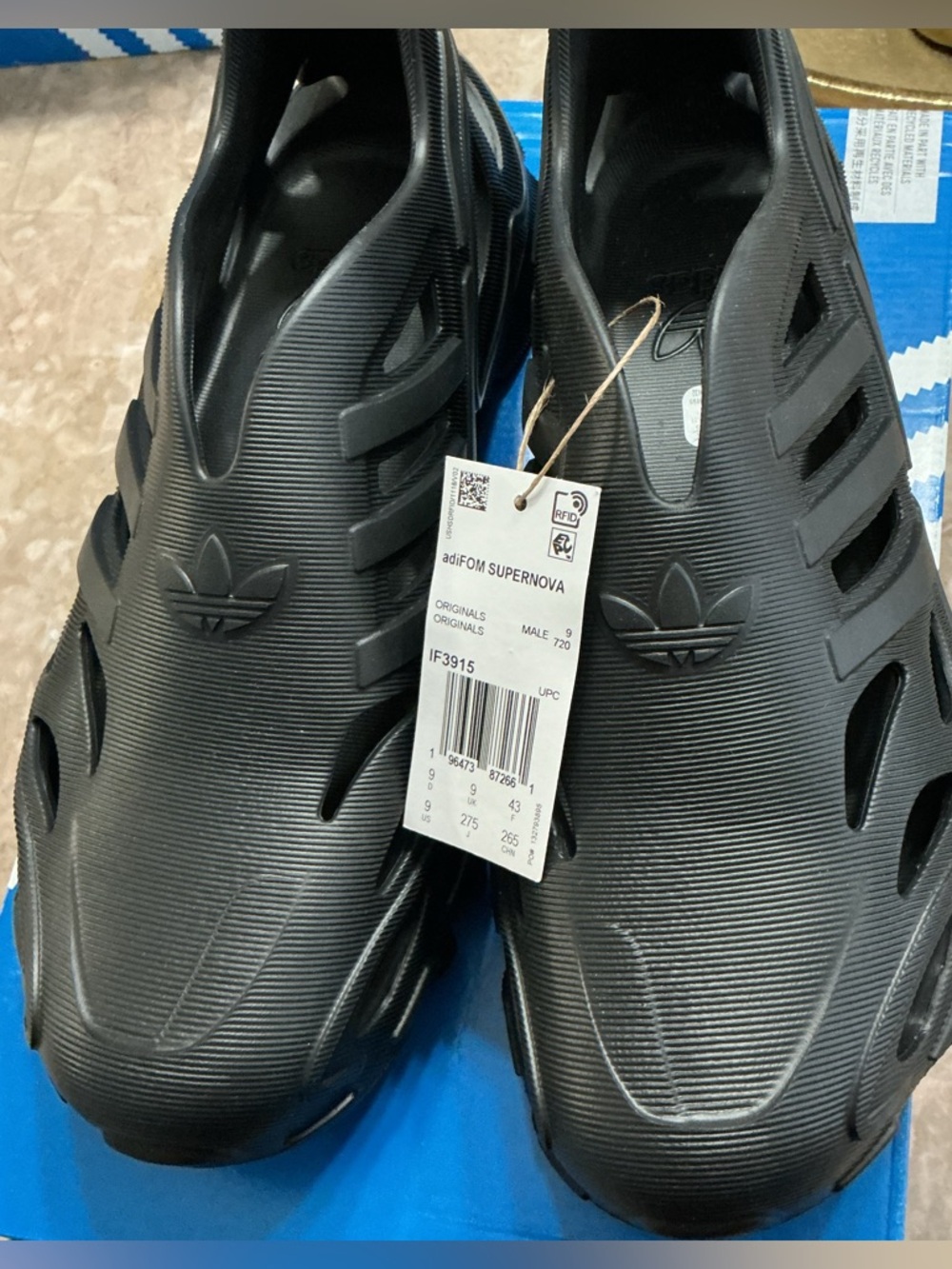 adidas Originals adiFOM Supernova Slip-On Sandals - Black